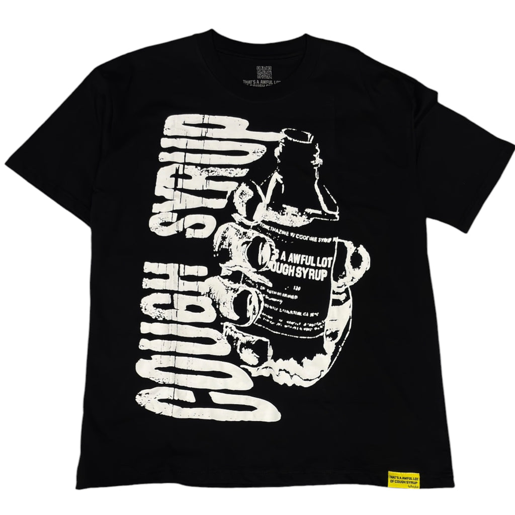 Awful Lot of Cough Syrup Black Graphic T-Shirt – L