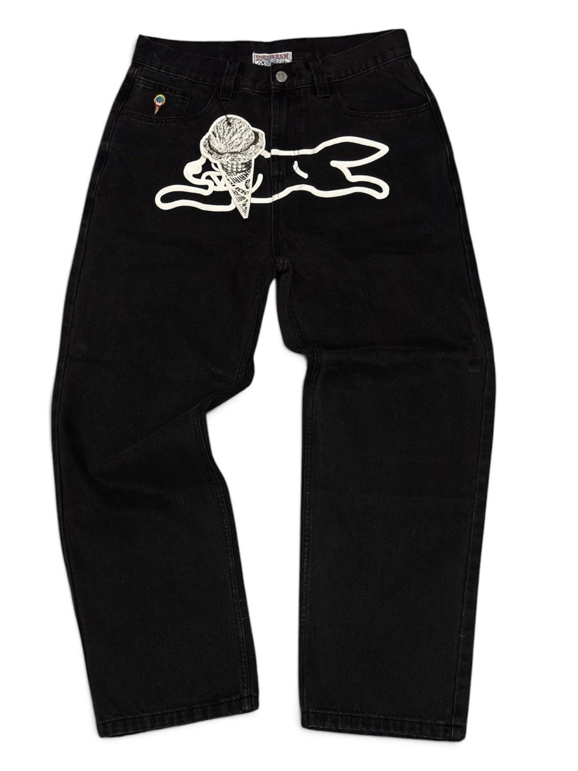 Ice Cream Running Dog Jeans - Black (32)