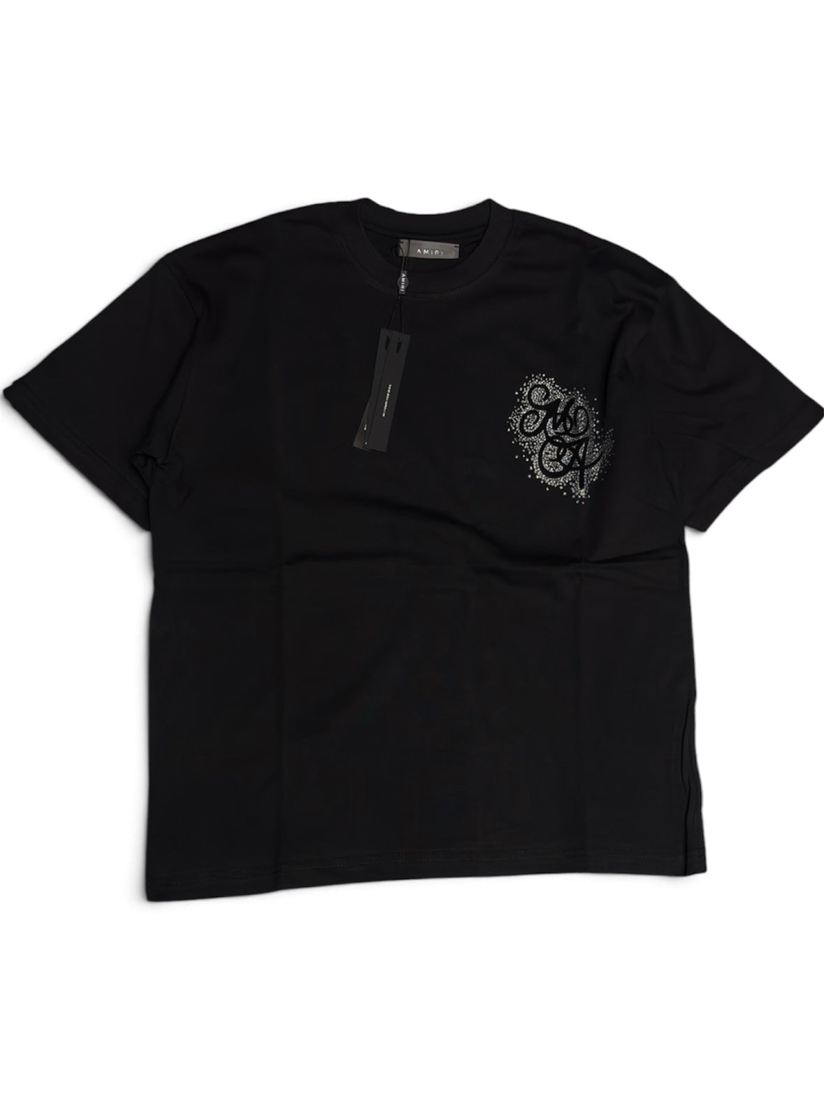 AMIRI Crystal Logo Tee - Black