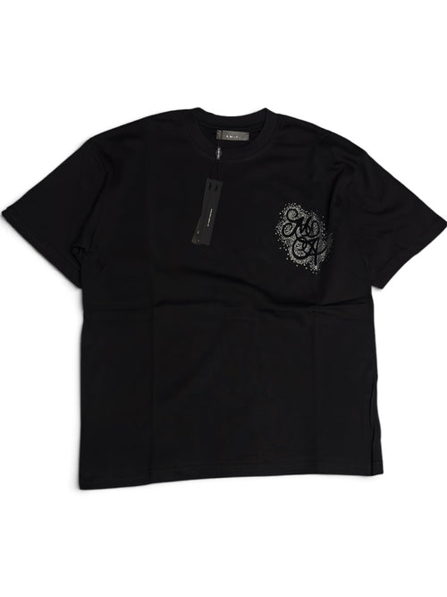 AMIRI Crystal Logo Tee - Black