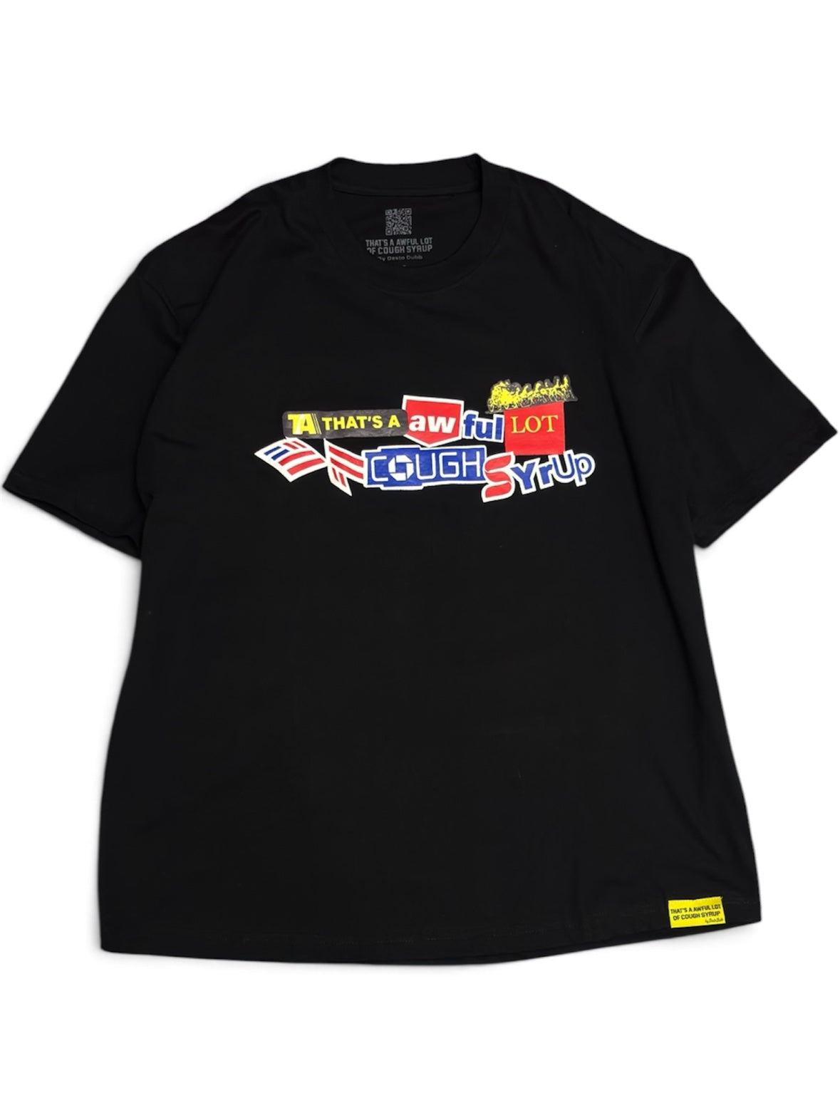 Cough Syrup ransom style black tee