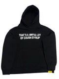 Cough Syrup Text Hoodie - Black (L)