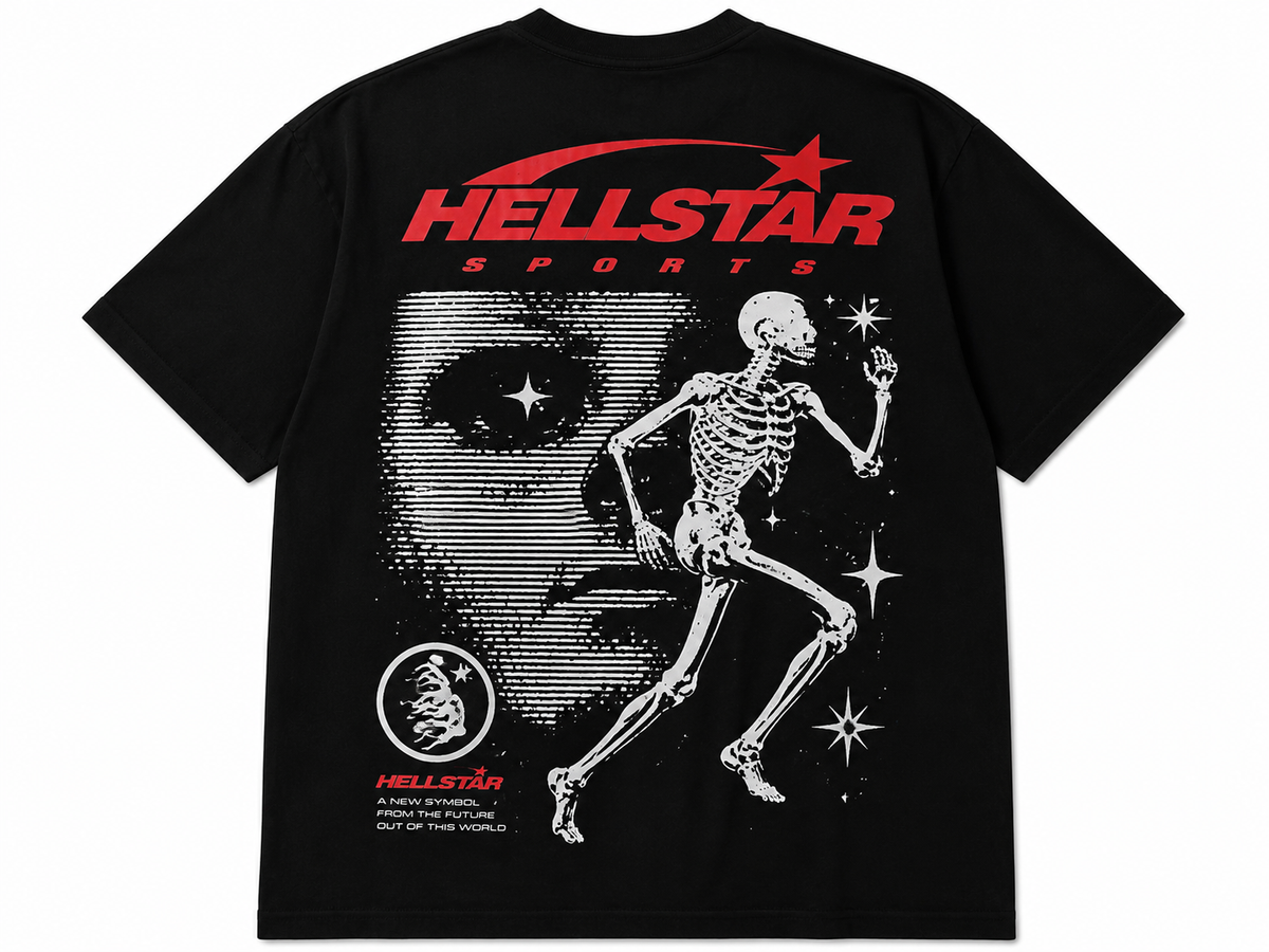 Hellstar Sports Skeleton Black T-Shirt