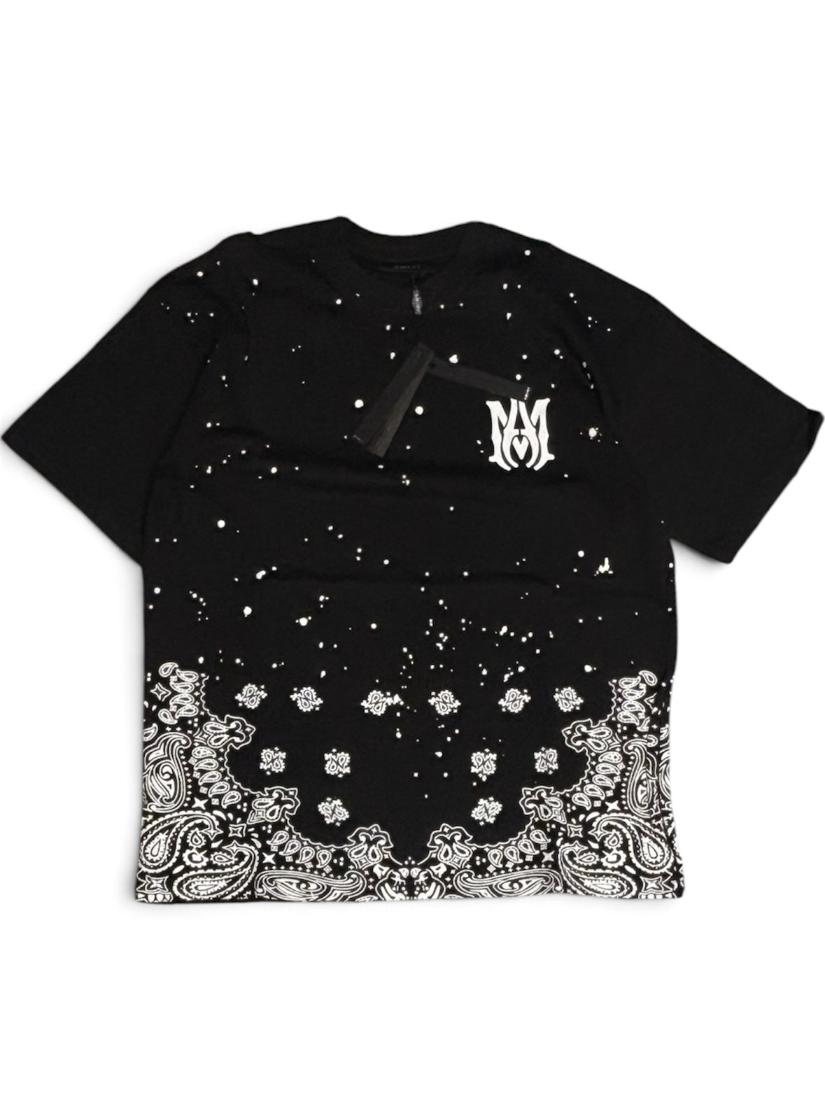 Amiri Bandana Bottom Tee - Black (L)