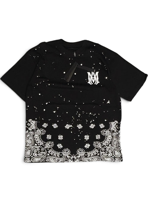 Amiri Bandana Bottom Tee - Black (L)