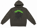 Sp5der Green Web Hoodie - Olive Green (S / M)