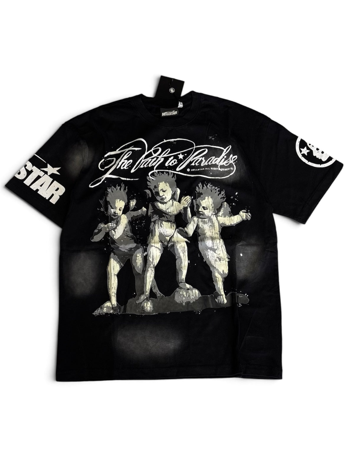 Hellstar Path to Paradise Cherubs Tee - Black (XL)
