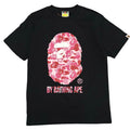 BAPE Pink Camo Ape Head Tee - Black (M)