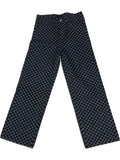 Checkered Jeans - Black Grey (32)
