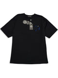 Chrome Hearts Black Blue Cross Graphic T-Shirt-S