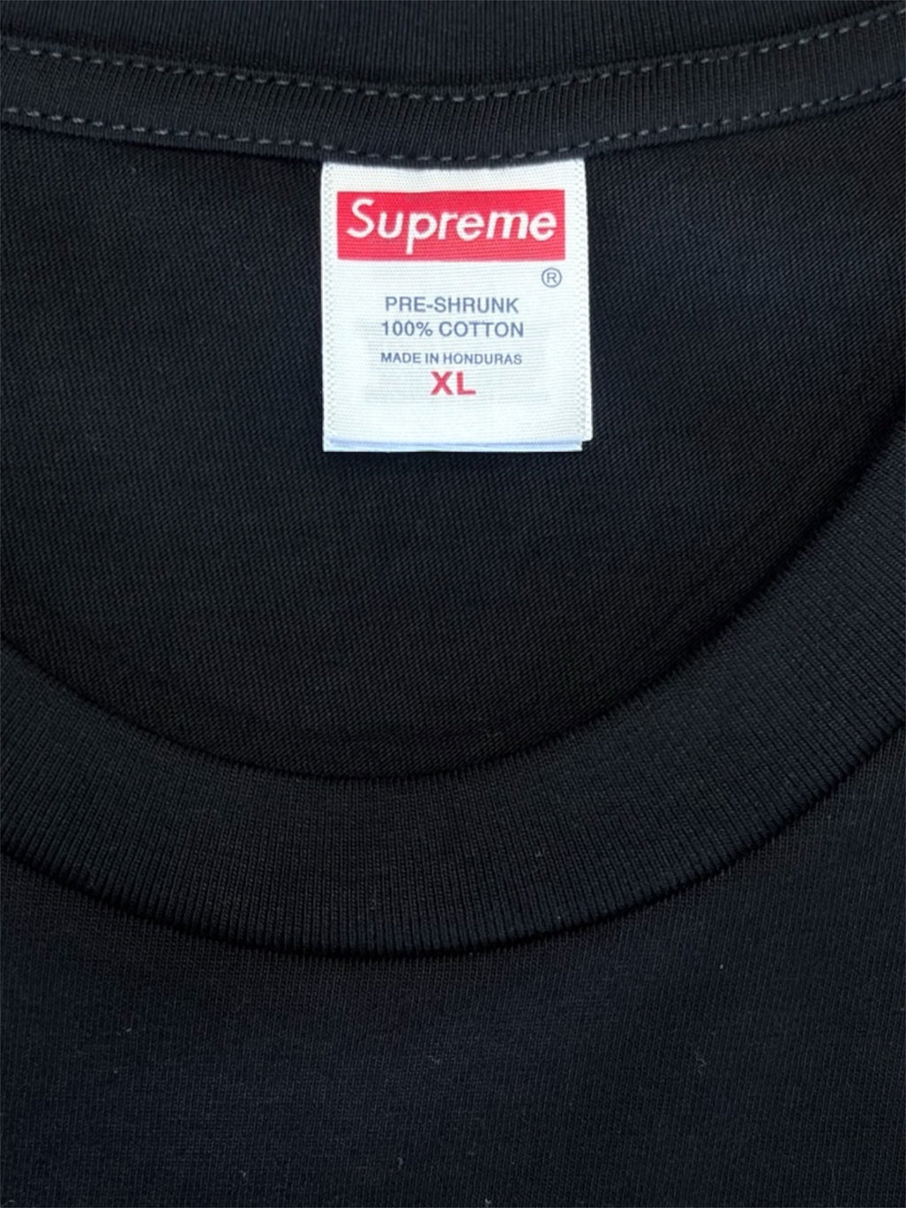 SUPREME - Numbers Logo Tee - Black Red White