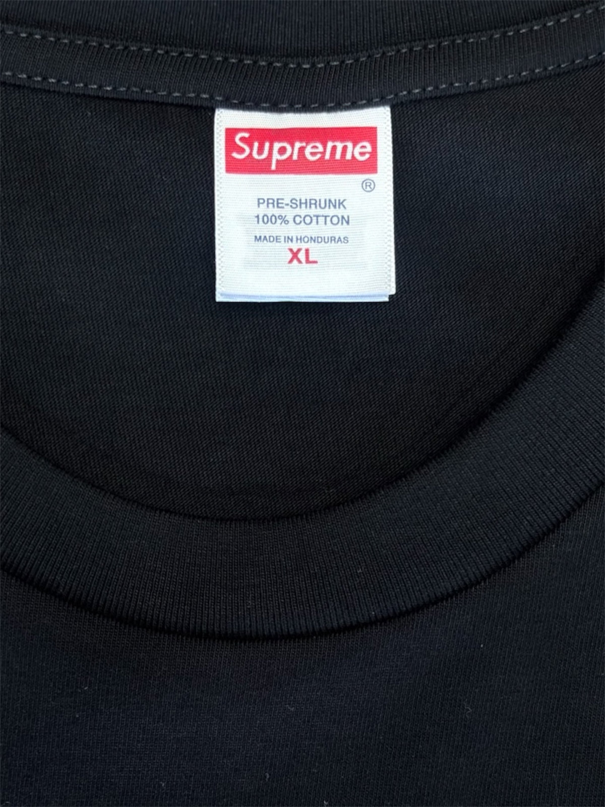 SUPREME - Numbers Logo Tee - Black Red White