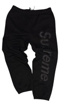 Supreme Tonal Logo Sweatpants - Black (XL)