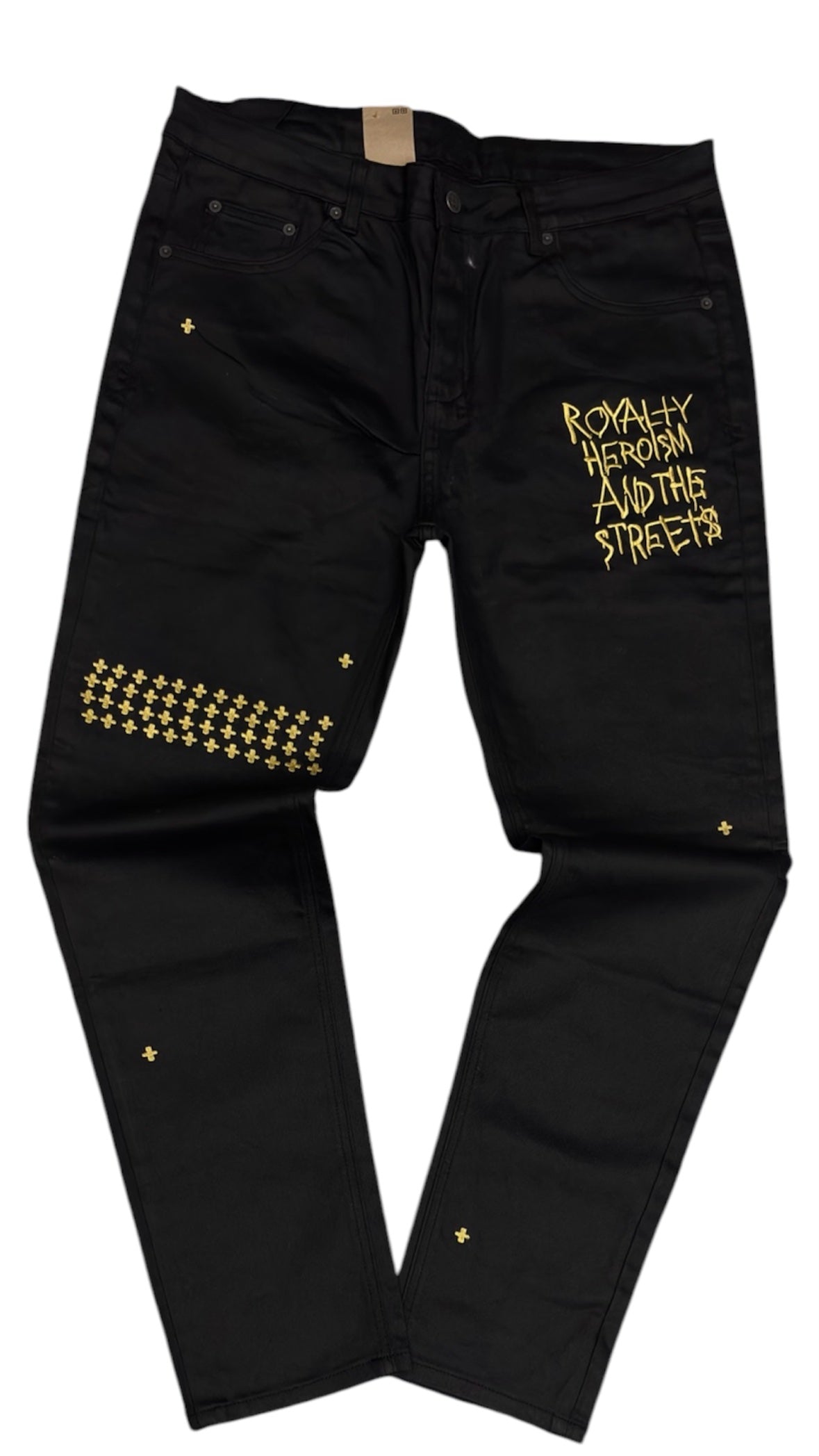 Royalty Heroism Cross Jeans - Black (38)