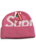 Supreme Big Logo Beanie - Pink