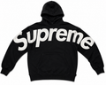 Supreme Big Logo Black Hoodie