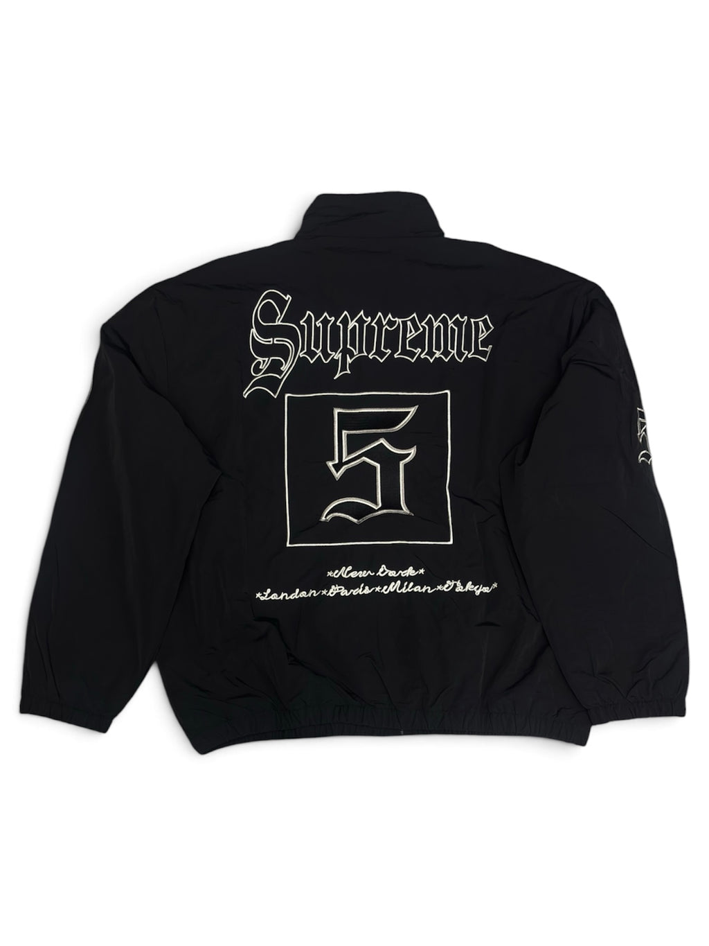Supreme Black Gothic Logo Jacket-M