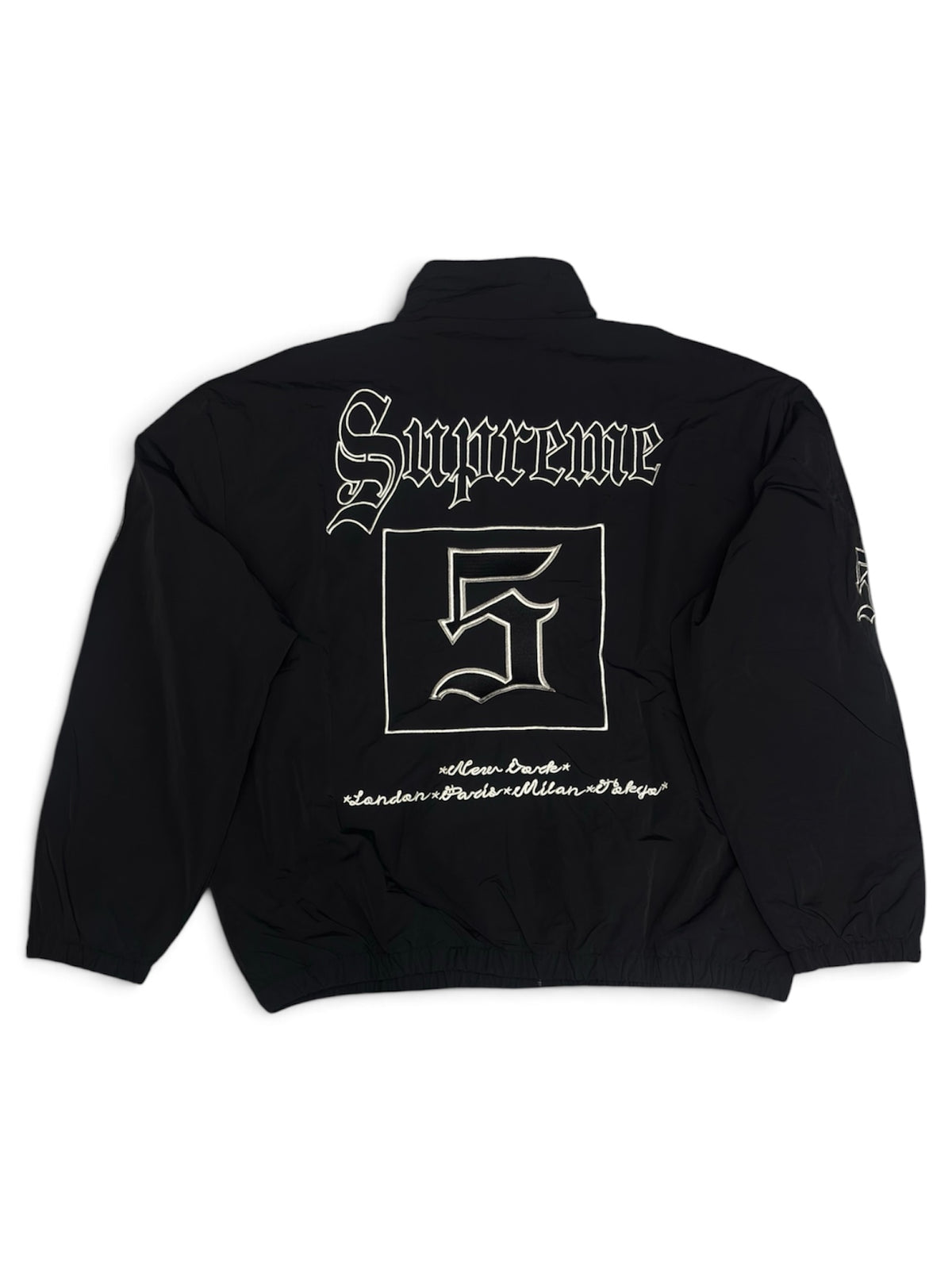 Supreme Black Gothic Logo Jacket-M