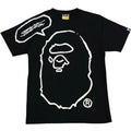 BAPE Ape Head Outline Tee - Black (XL)