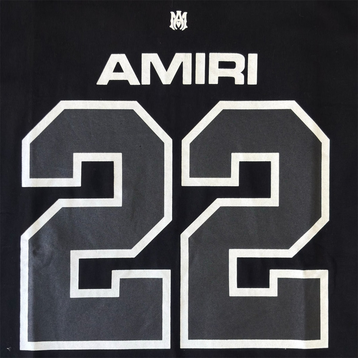 AMIRI 22 Football Jersey T-Shirt – Black