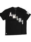 Amiri 3D Diagonal Logo Tee - Black (L)