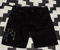 Amiri RI Patch Logo Shorts - Black (38)