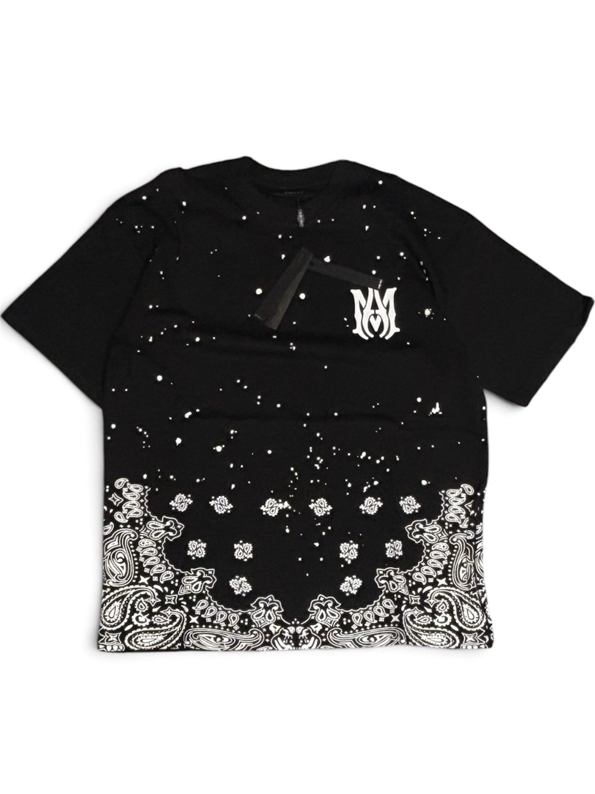 Amiri Bandana Bottom Tee - Black (XL)
