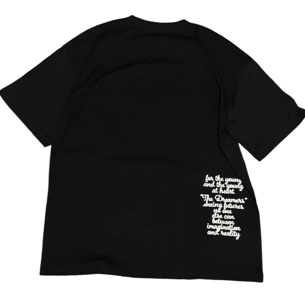 Amiri Black Varsity Logo Graphic T-Shirt
