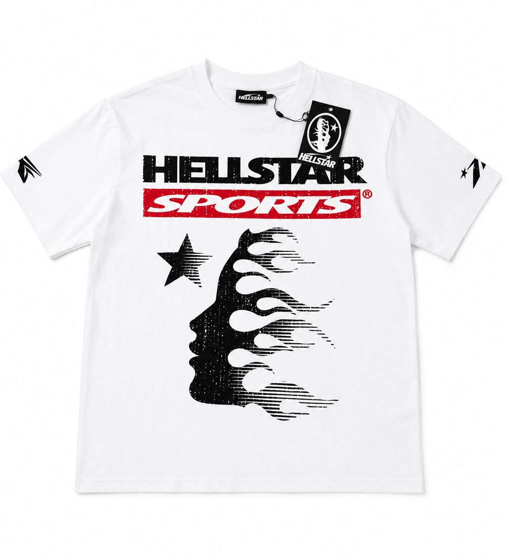 Hellstar Sports White T-Shirt - Large