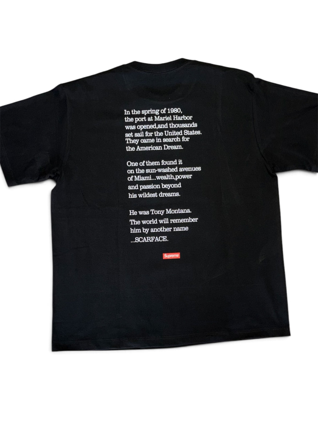 SUPREME - Scarface Tee - Black