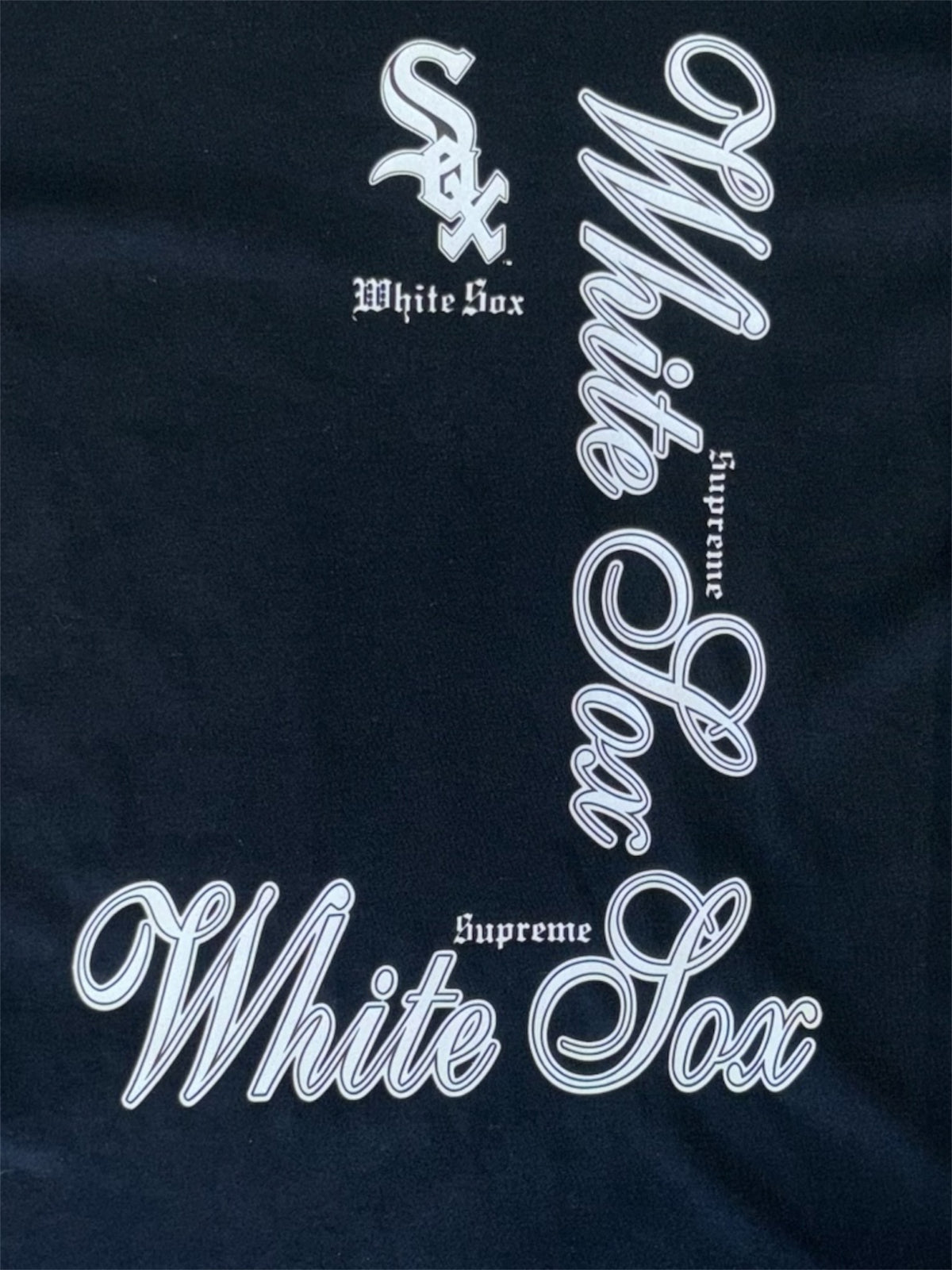 SUPREME - White Sox Tee - Black