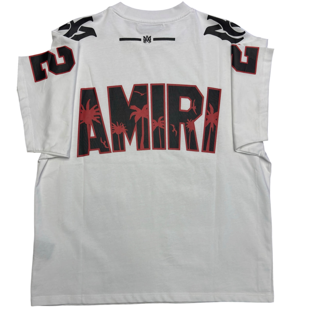 AMIRI 22 Palm Tree Graphic T-Shirt – White / Black / Red