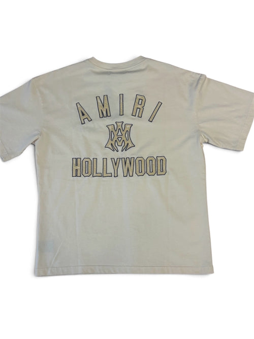 AMIRI Hollywood Logo T-Shirt – Beige