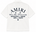 AMIRI White Arts District Short Sleeve Button-Up Shirt – Small