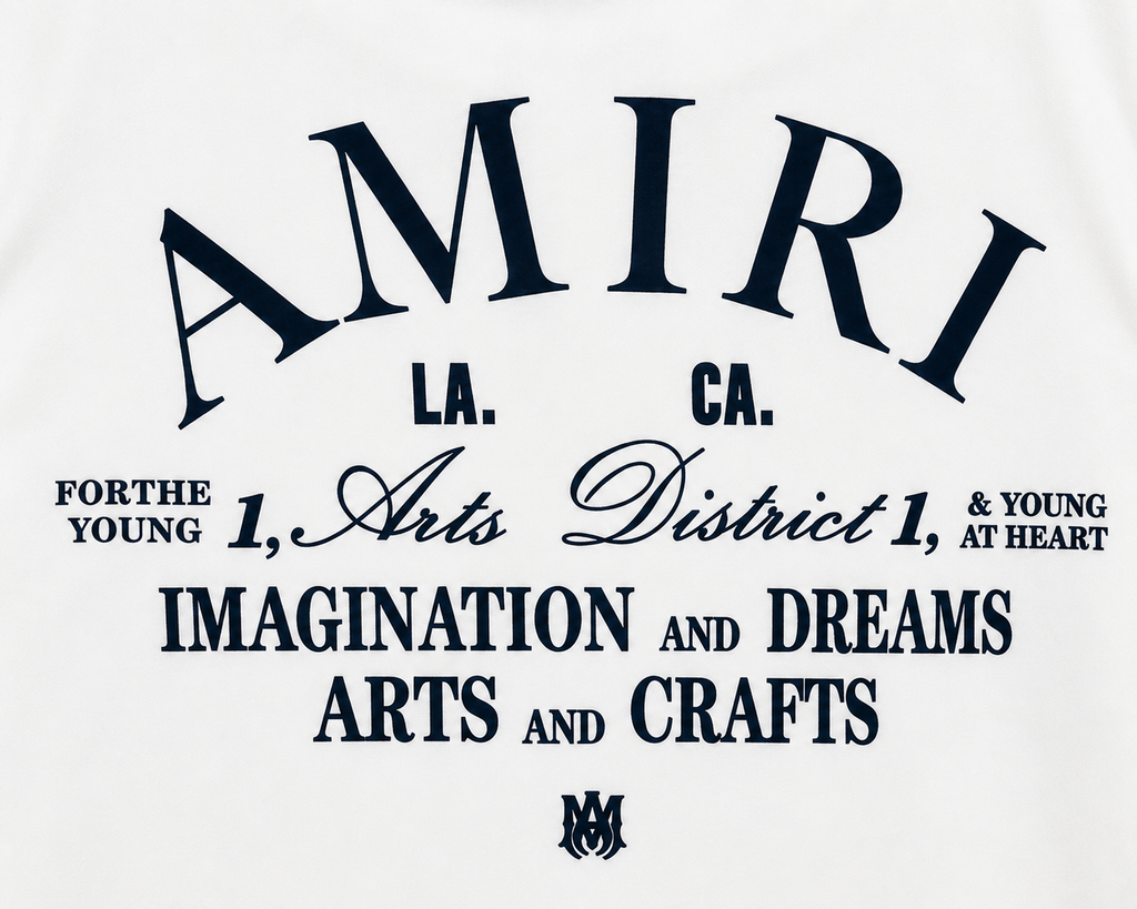 AMIRI White Arts District Short Sleeve Button-Up Shirt – Small