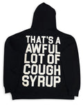 Cough Syrup Text Hoodie - Black (S)