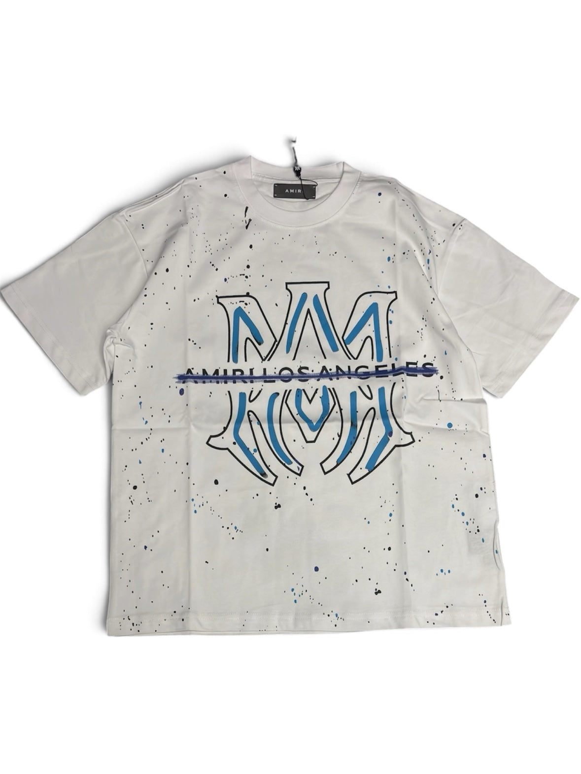 Amiri MA Paint Splatter Tee - White (M)