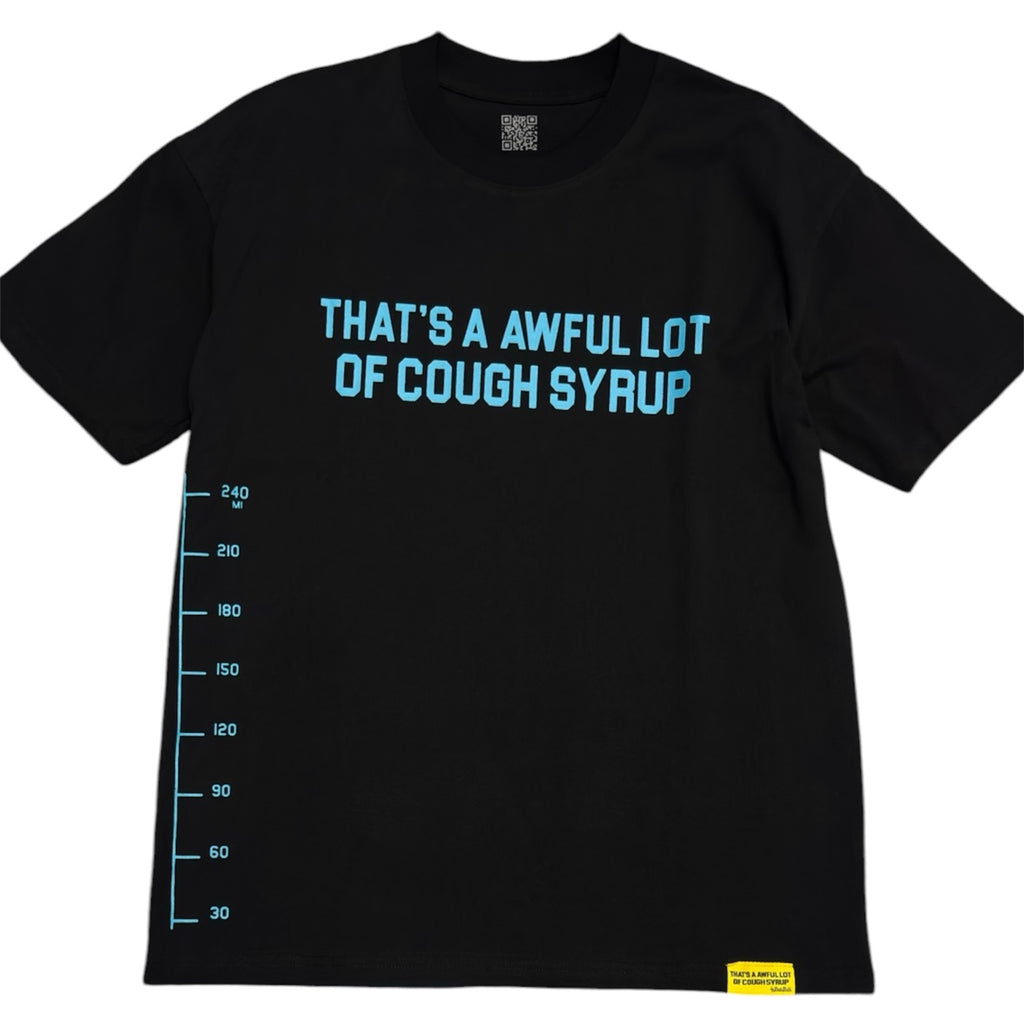 Cough Syrup Text Tee - Black (S)