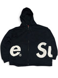 Supreme Zip-Up Hoodie - Black (XL)