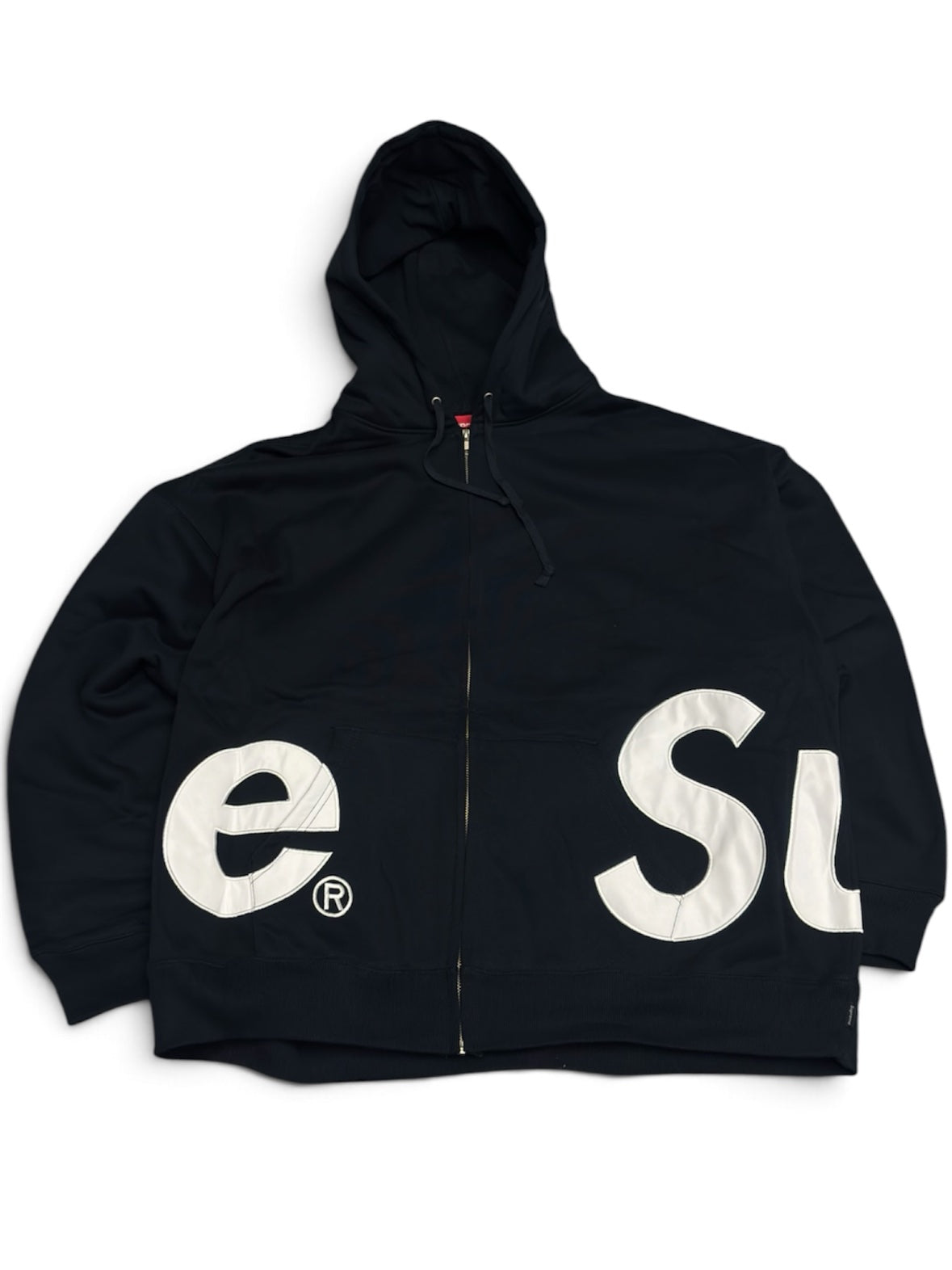 Supreme Zip-Up Hoodie - Black (XL)