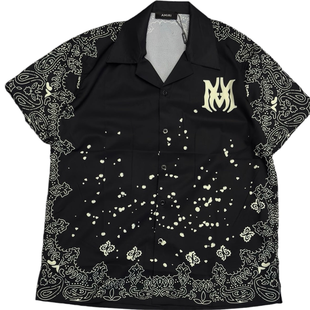 Amiri Bandana Button-Up Shirt - Black (M)