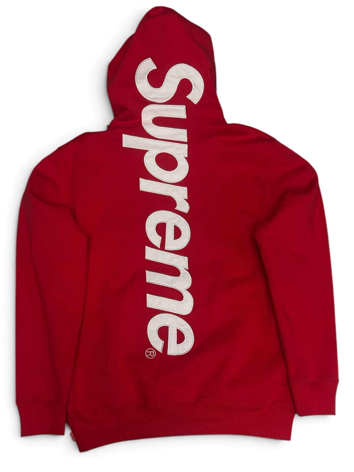 Supreme Vertical Logo Hoodie - Red (XL)