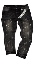 Purple Paint Splatter Jeans - Black (40)