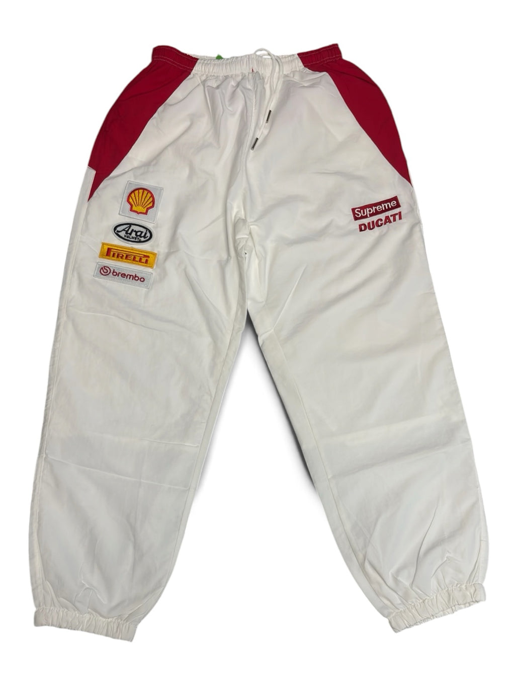 Supreme Ducati Track Pants - White/Red